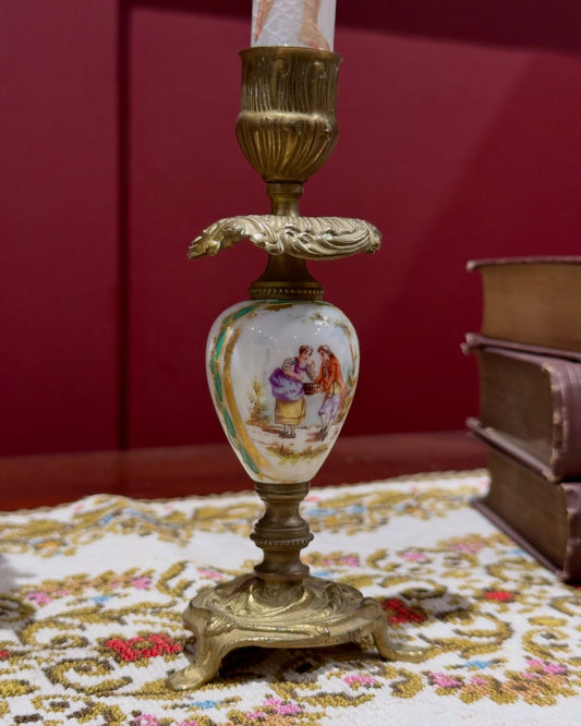 شمعدان فرنسي بورسلان