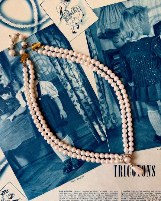 قلادة لؤلؤ صناعي