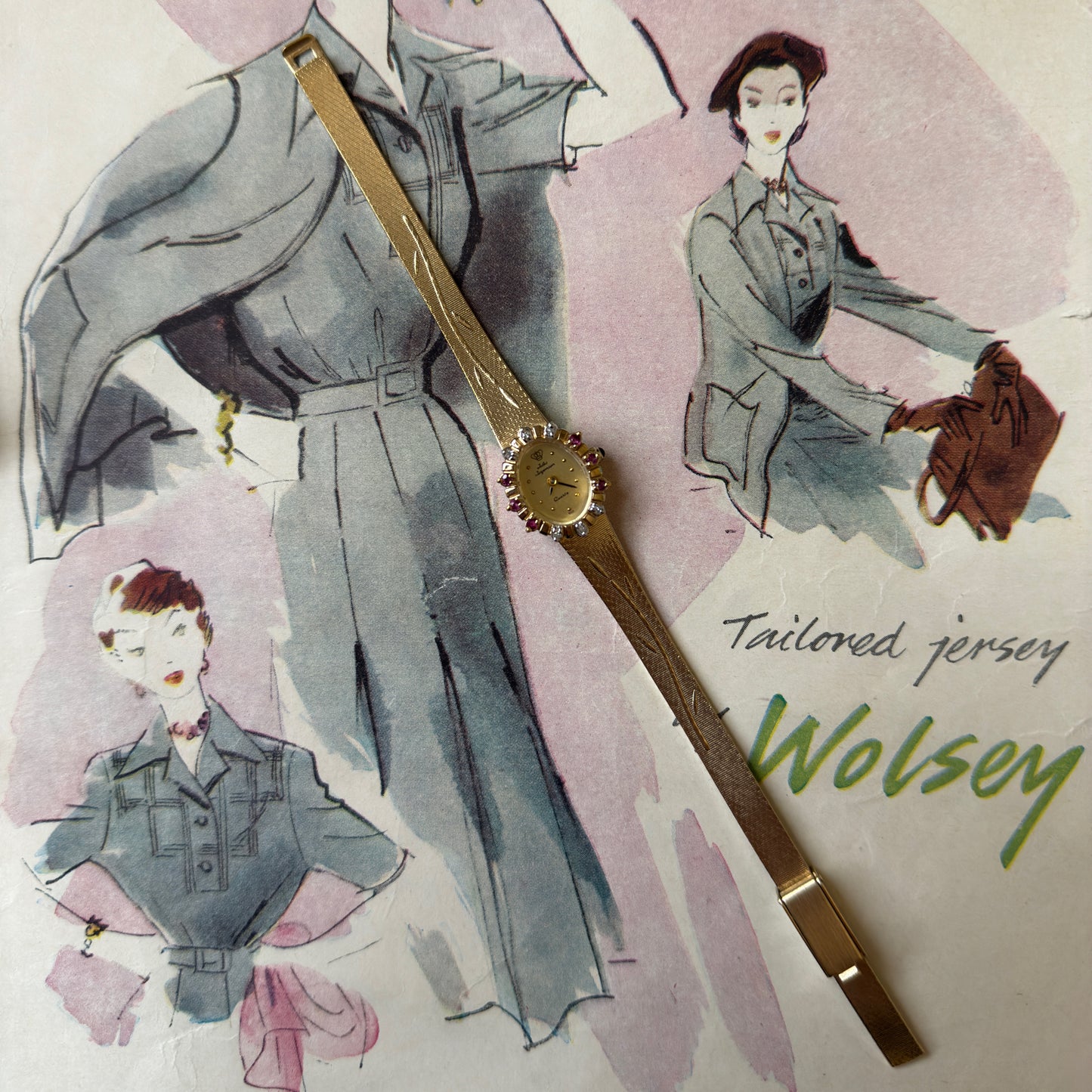 ساعة نسائية فنتج jules jurgensen