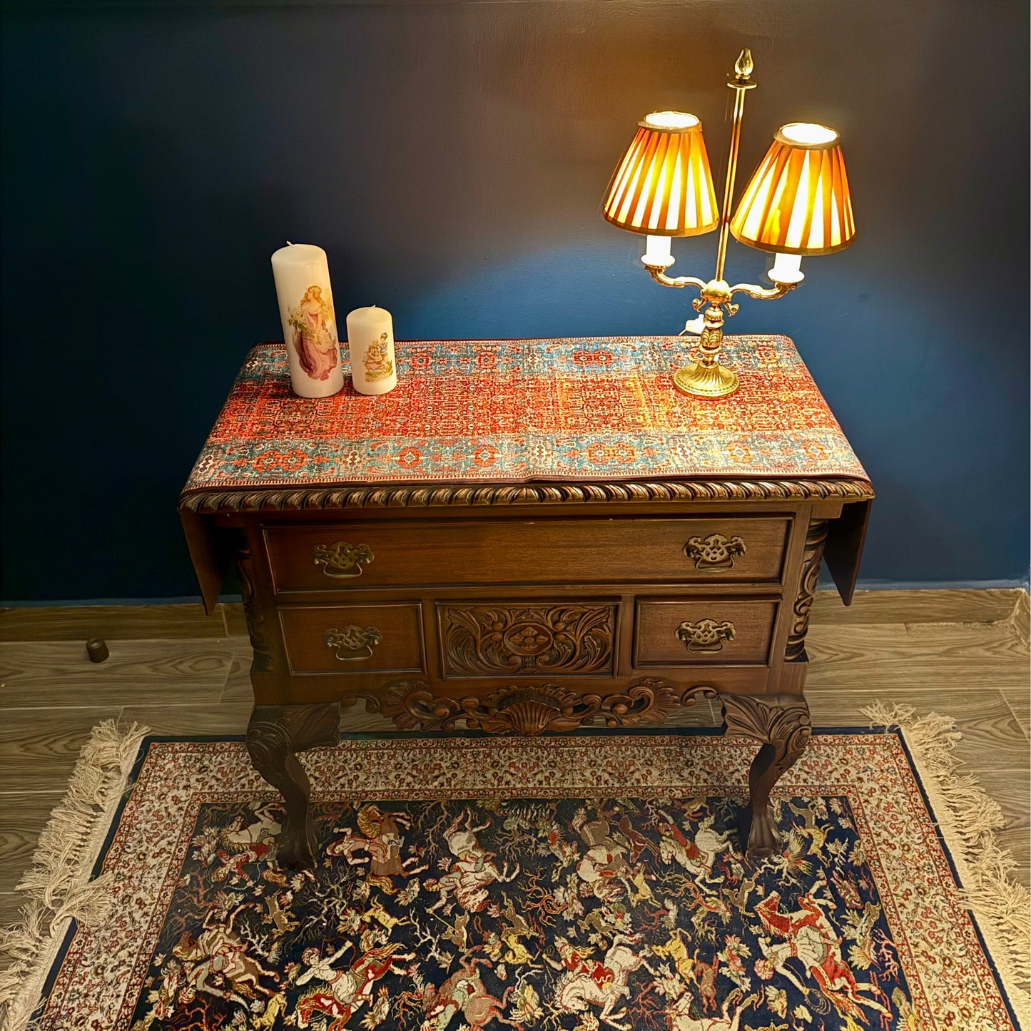 كونسول خشبي فنتج