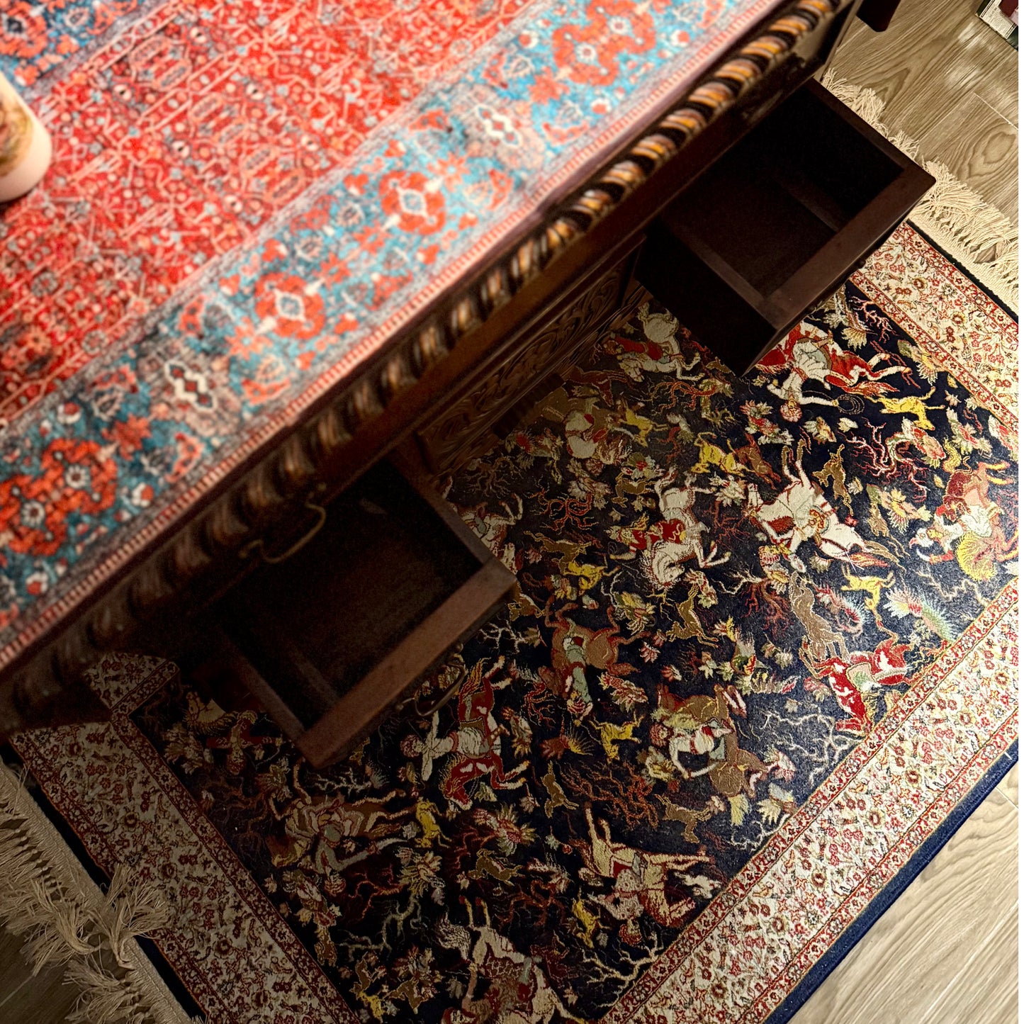 كونسول خشبي فنتج